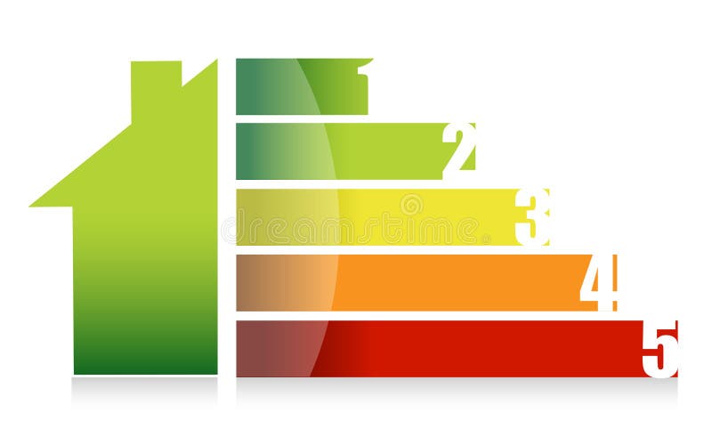 House market and colorful graph illustration vector illustration