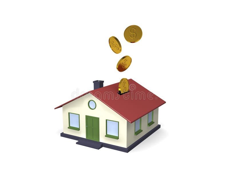 House - money pit stock illustration. Illustration of white - 26297366