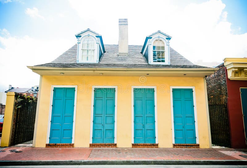 House in New Orleans French Quarter royalty free stock photography