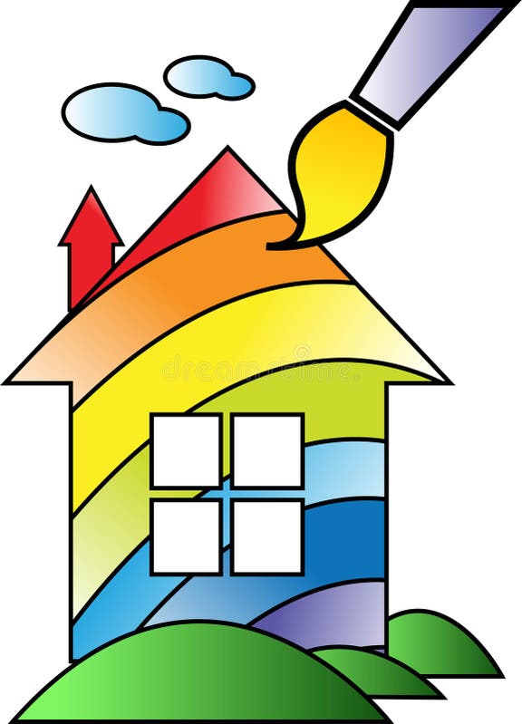 Painting House Exterior Stock Illustrations 5,975 Painting House