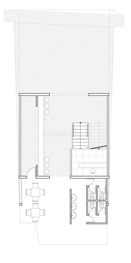  House  Architectural Drawing  Stock Illustration 