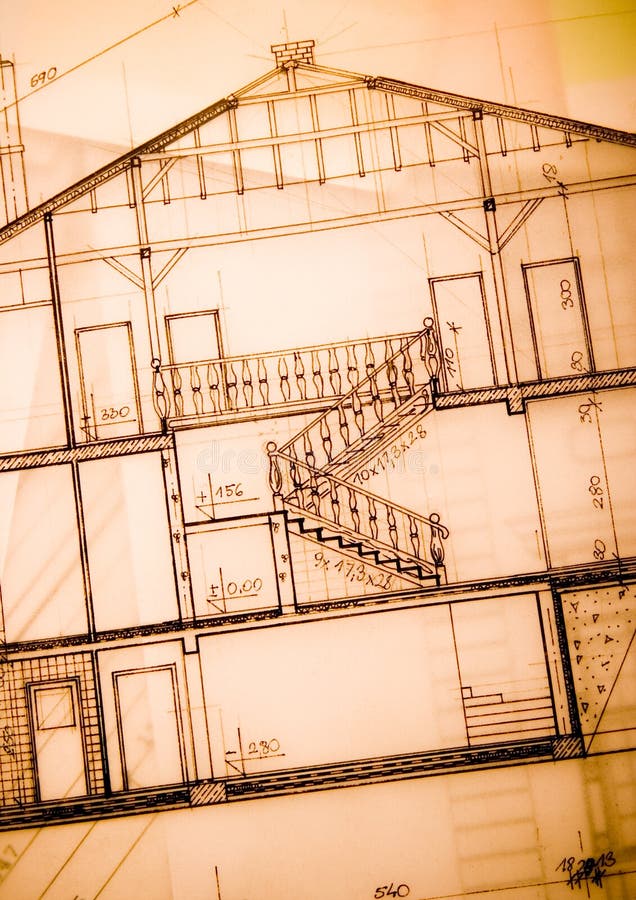 House plan stock image. Image of drawing, planning, architectural - 3601913