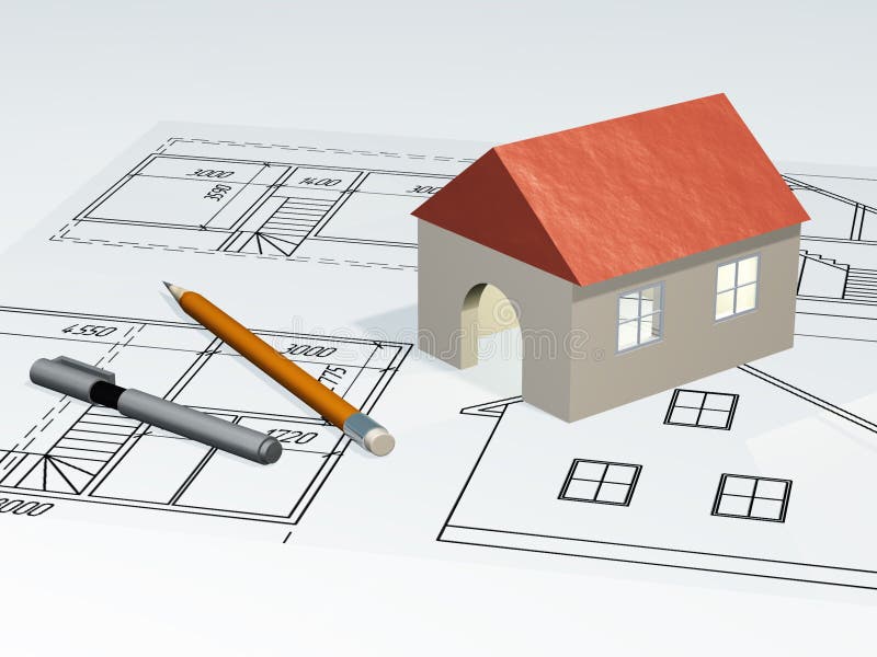 Home plot plan  stock illustration Illustration of angle 