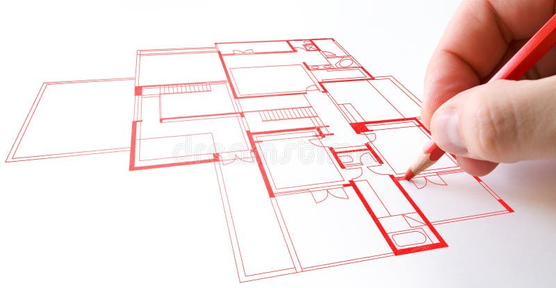  House  plan  drawing  stock image Image of page estate 