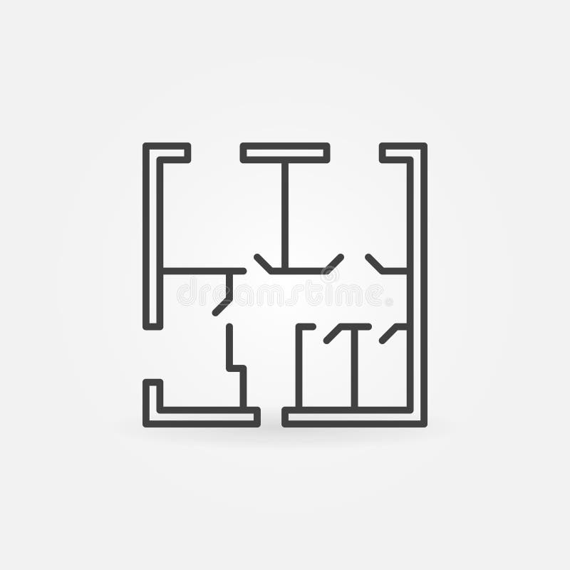 House plan icon royalty free illustration