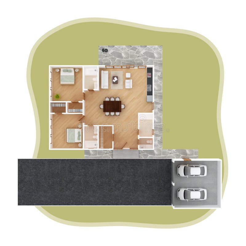 House section stock illustration. Illustration of home - 28036721