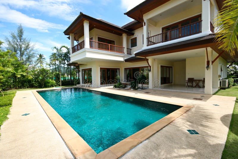 House and pool.