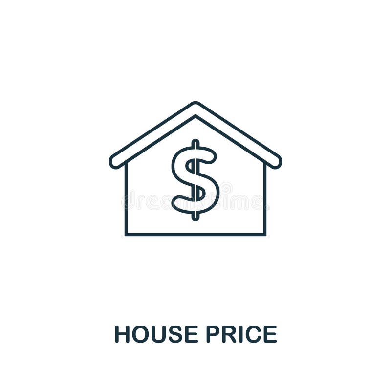  House  prices  stock illustration Illustration of sign 