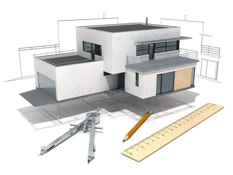 House project stock illustration