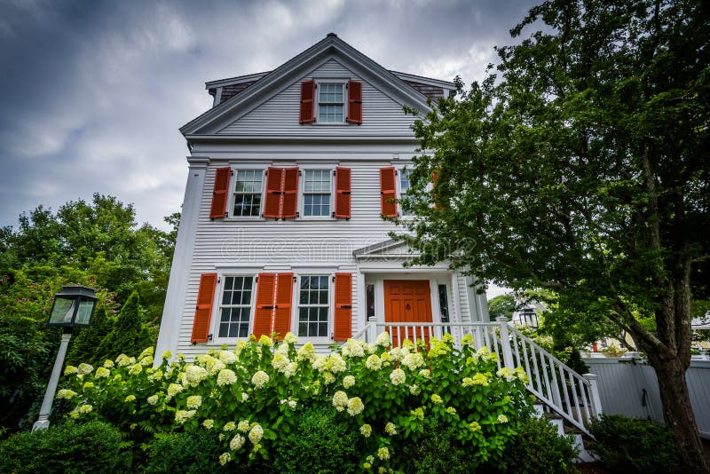 House in Provincetown, Cape Cod, Massachusetts. Stock Image Image of park, water 75648453