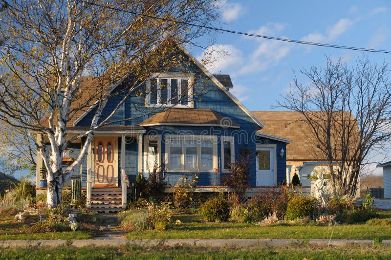 House in Quebec stock photo. Image of exterior, sunlight 24234128