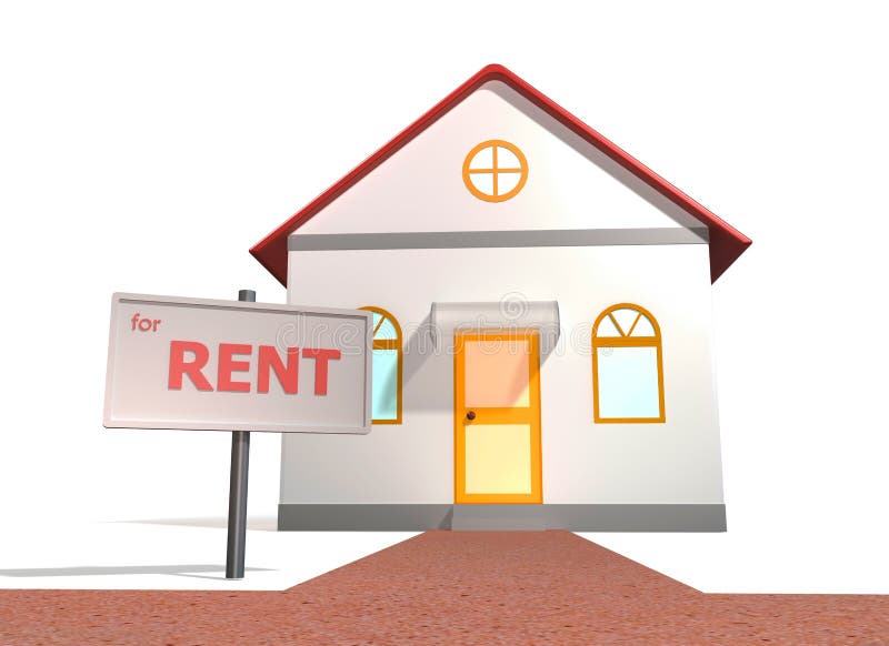 House for rent royalty free illustration