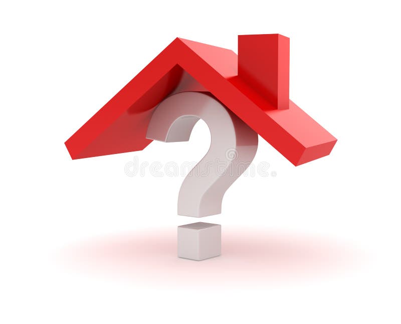 House Roof Question Mark Stock Illustrations 383 House Roof Question