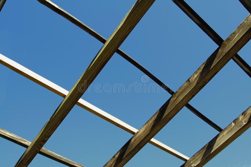 House Roof Wood Beams Picture. Image 4510678