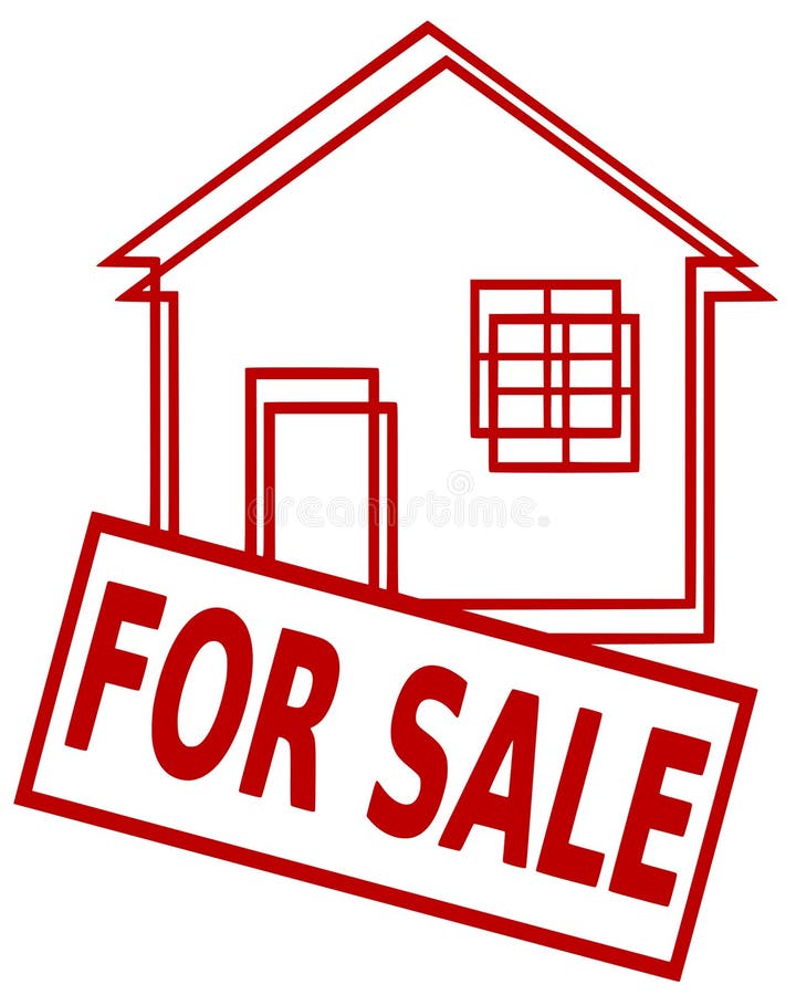 House for Sale stock vector. Illustration of advertisement 1952019