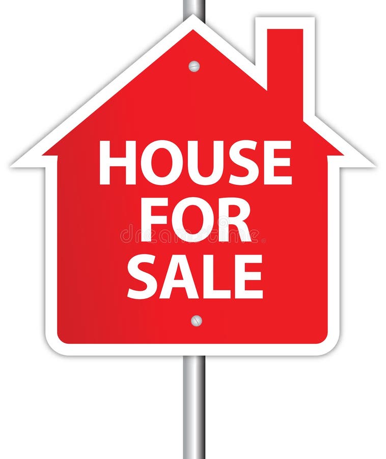 House for sale sign stock vector. Illustration of design 12795708