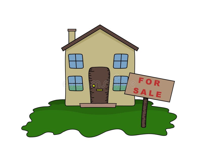 House for Sale stock illustration. Illustration of clipart 538002