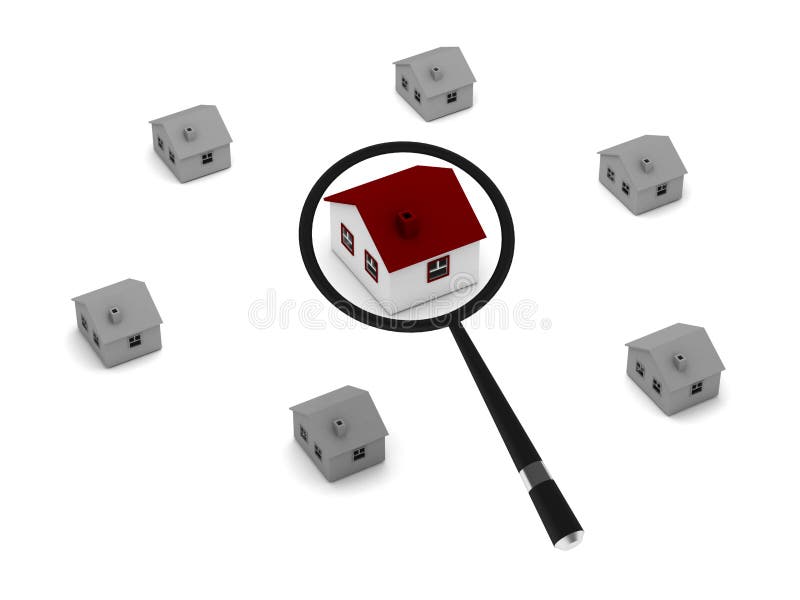 House search stock illustration. Illustration of control 13175703