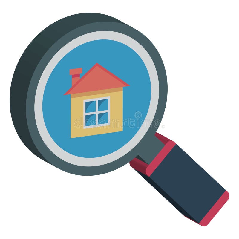House Search Color Vector Icon Fully Editable Stock Vector