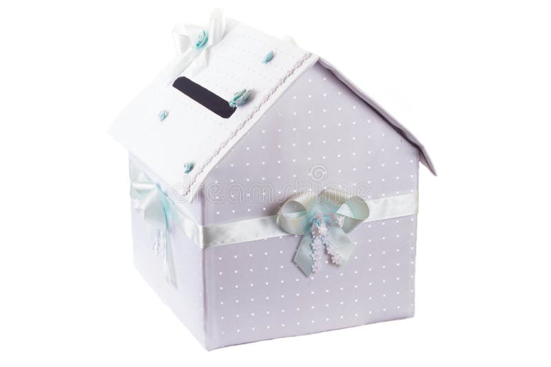 House Shaped Wedding Envelope Box Stock Image Image of envelope