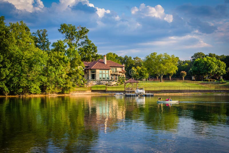 House on the Shore of Lake Norman, in Cornelius, North Carolina