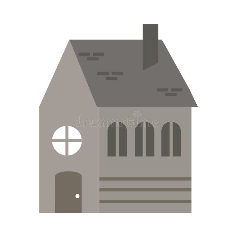 House side view stock vector. Illustration of facade - 245015429