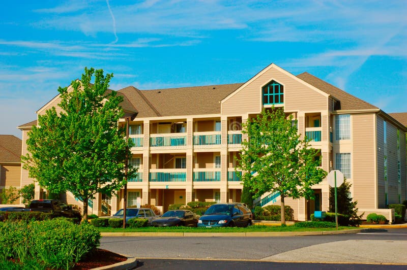 House in small town royalty free stock photo