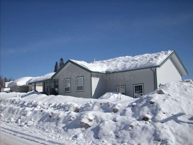 House in snow