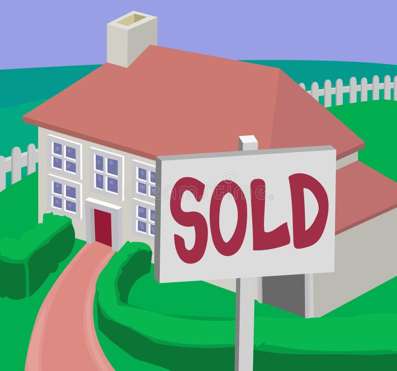 Homebuyer Family First House Stock Illustration Illustration of deals