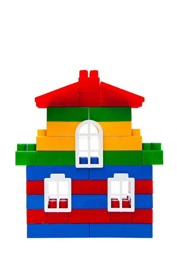 House from toy bricks stock photo. Image of home, white 19409218