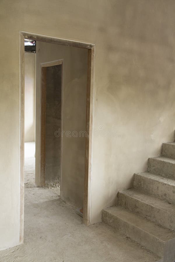 House under construction stock photography