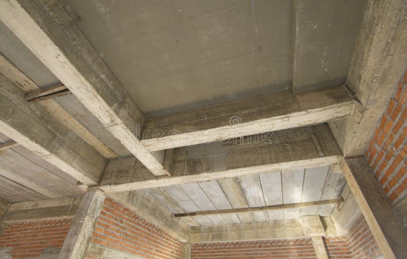 House under construction stock photo