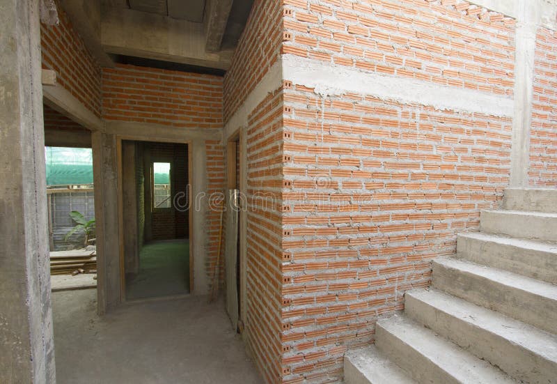 House under construction royalty free stock photo