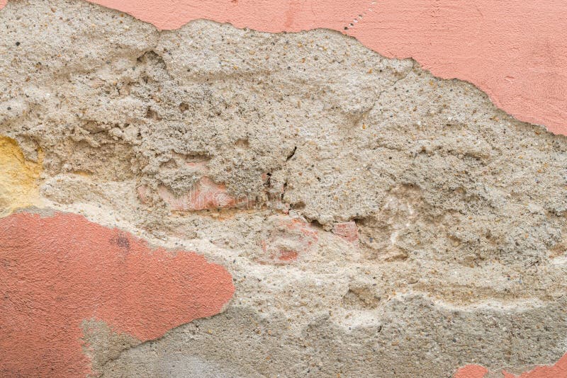 House Wall with Flaking Plaster Stock Image Image of caused, house