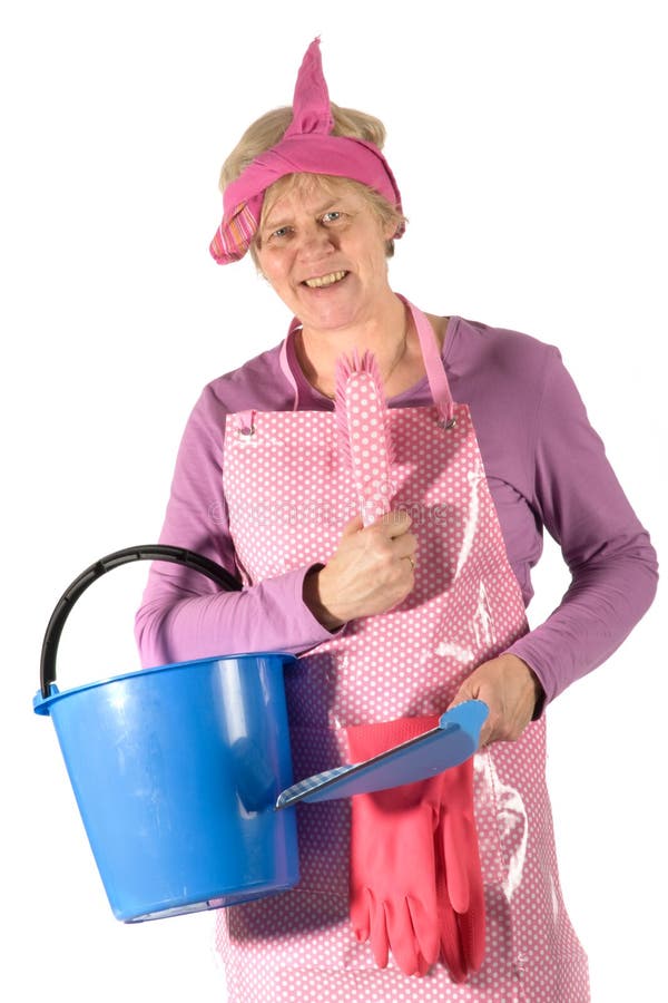 House wife stock image. Image of pink, house, household - 10038587