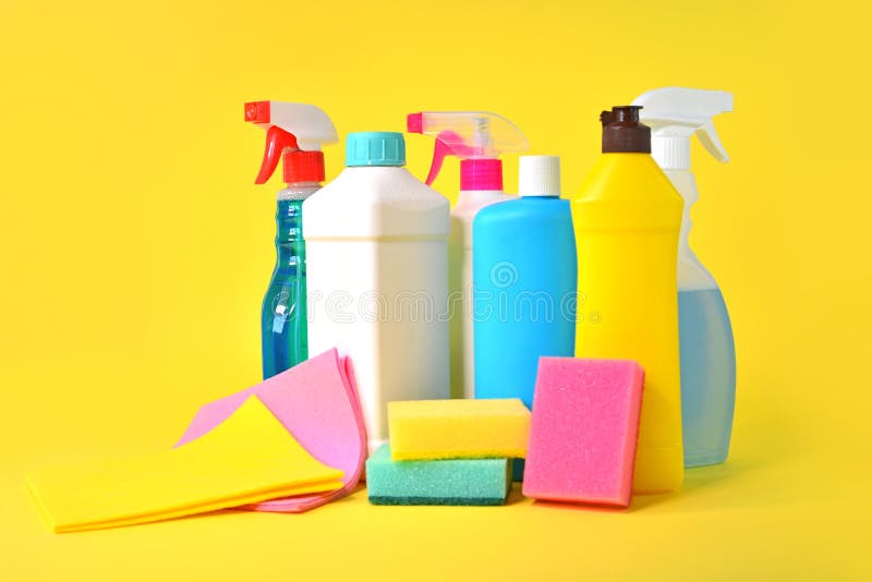 Household Chemicals for Cleaning Service Stock Image Image of bacteria, chemicals 160137095