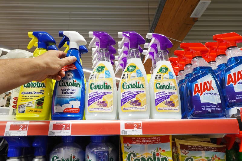 Household Cleaning Products in a Store Editorial Photo Image of