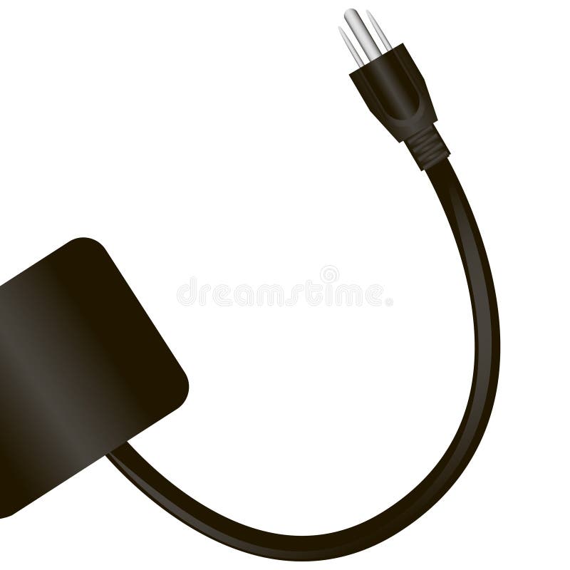 Household electric cable royalty free illustration