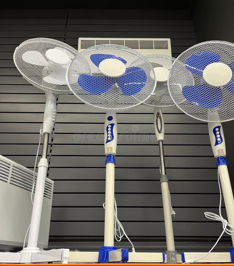 Household Floor Fan for Cooling the Air in the Room Stock Image Image