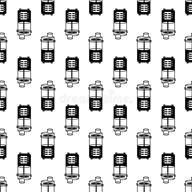 Household food machine pattern seamless vector stock illustration
