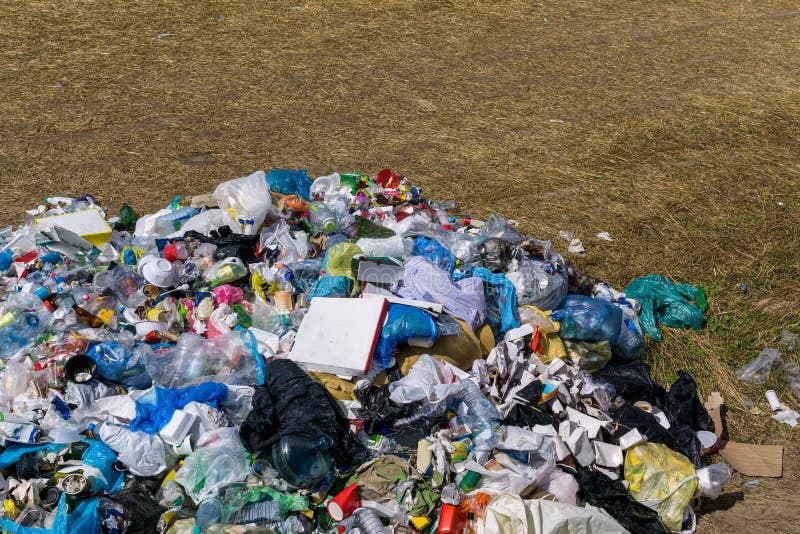 Piles Of Household Junk At Refuse Management Dump In Mojave Desert