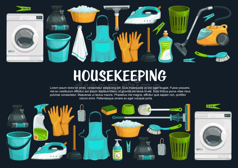 Premium Vector  Set of household supplies and cleaning products