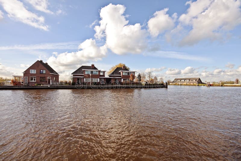 Houses in the Countryside from Netherlands Stock Image Image of