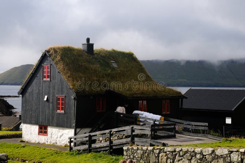 Houses in Kirkjubour