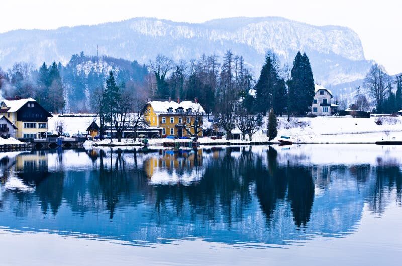 Houses by the Lake Bled