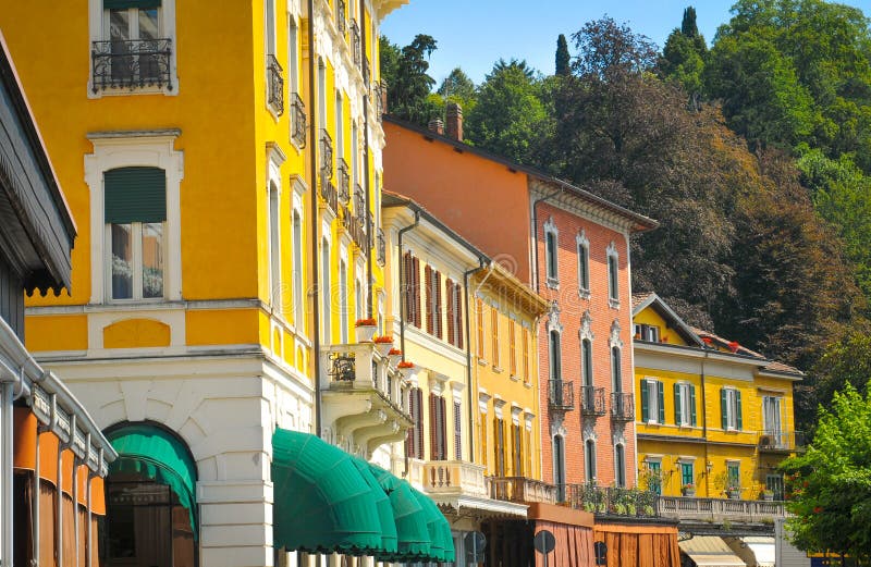 Houses in Lombardy, Italy stock image. Image of buildings 95074001