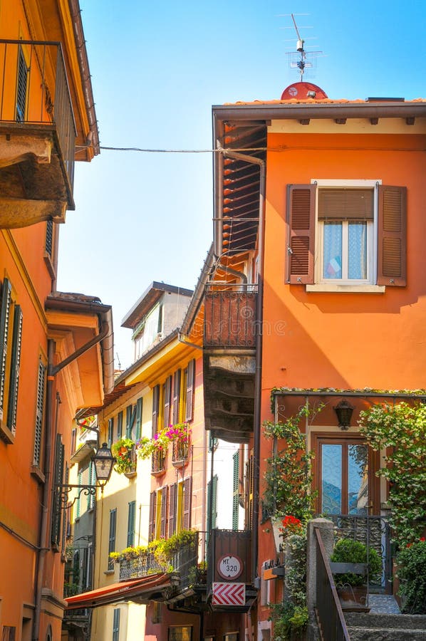 Houses in Lombardy, Italy editorial stock photo. Image of house 95072933