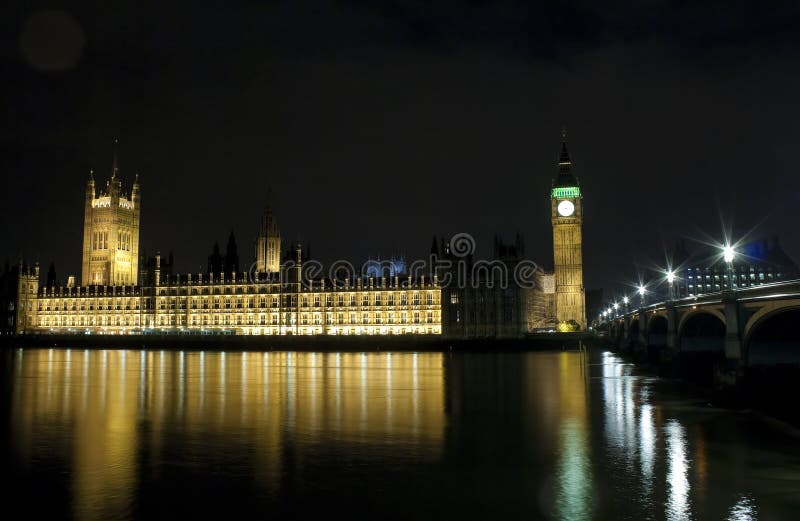 The Houses of Parliament and Westminster Bridge