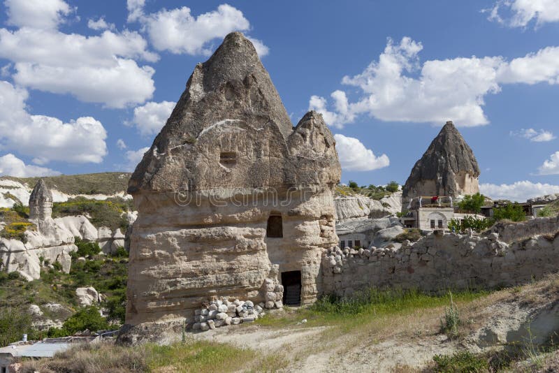 Houses from stone in Cappadocia Turkey royalty free stock photos Houses from stone in Cappadocia Turkey royalty free stock photos