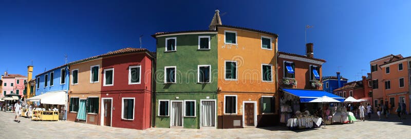 Colorful houses on burano island, Italy. Colorful houses on burano island, Italy